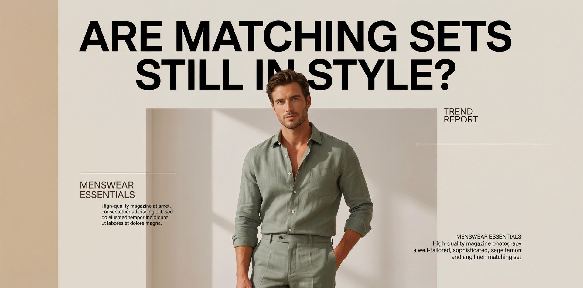 Are Matching Sets Still in Style for Men in 2026? (More Than Ever)