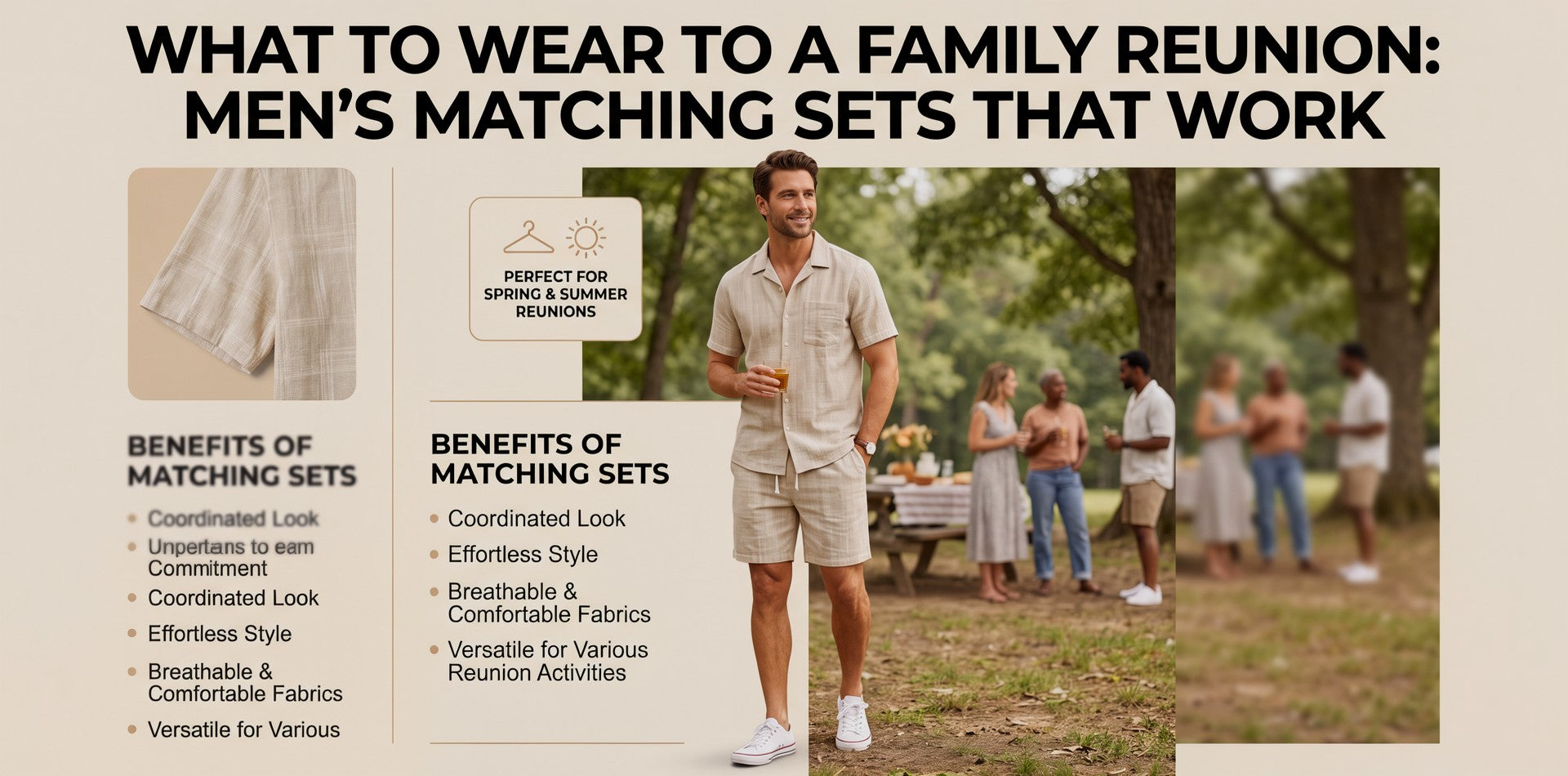 Men's Matching Sets for Family Reunions: Look Good Without Overthinking It