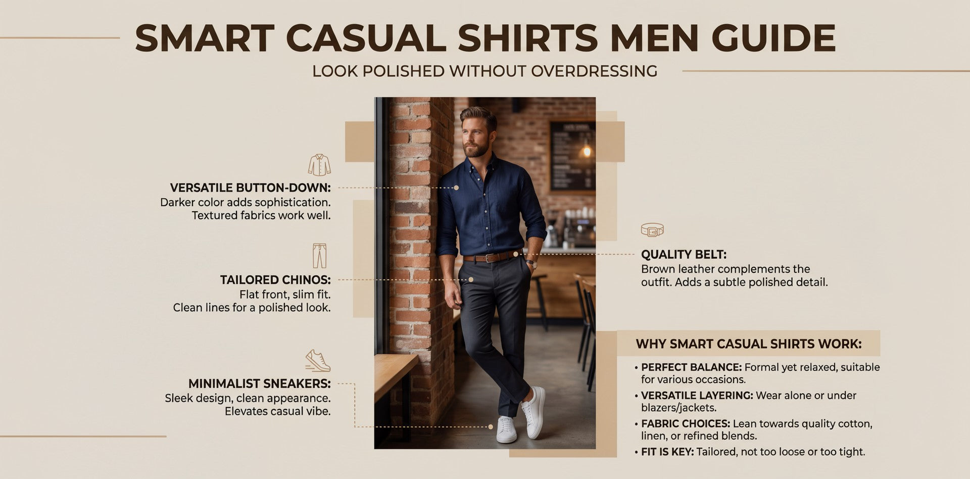 Smart Casual Shirts for Men: Look Polished Without Overdressing
