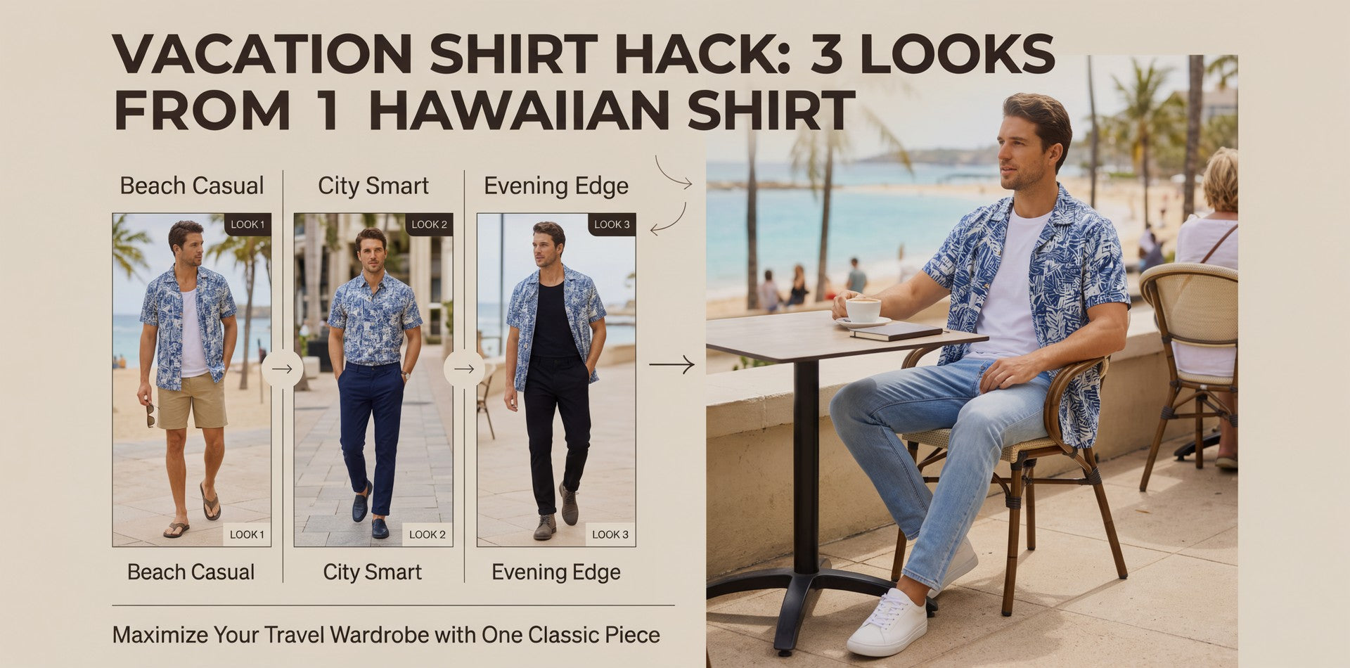 The Vacation Shirt Hack: How to Get 3 Looks from 1 Hawaiian Shirt