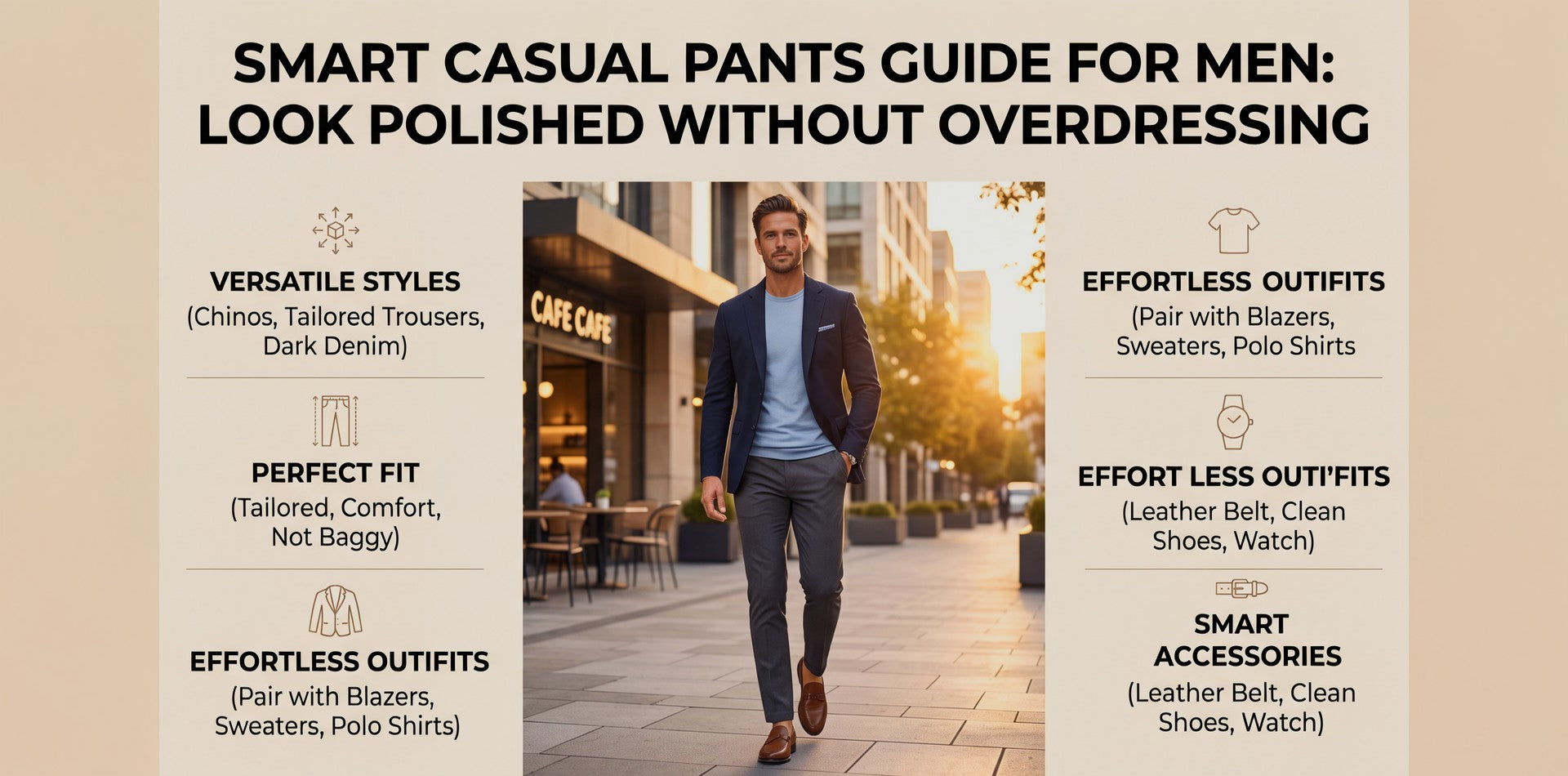 Smart Casual Pants for Men: Look Polished Without Overdressing