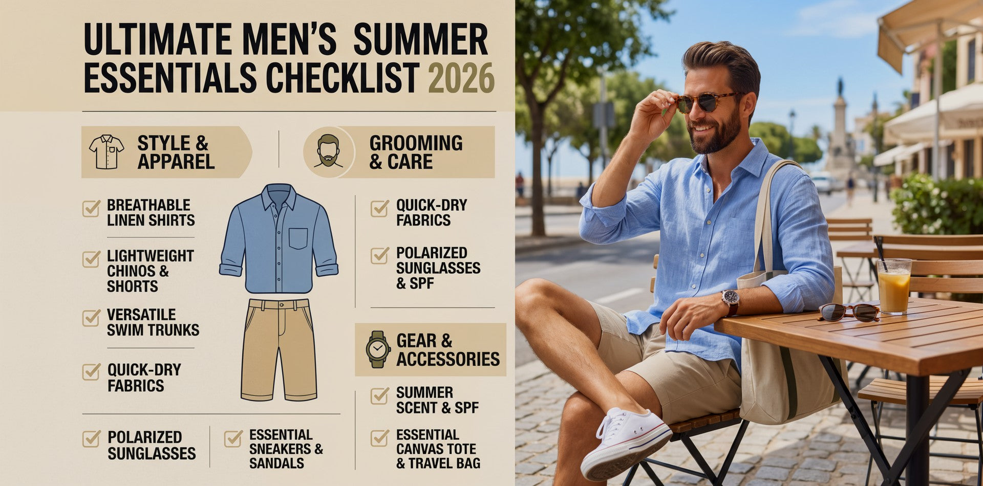 The Ultimate Men's Summer Essentials Checklist: What Editors Are Actually Recommending in 2026