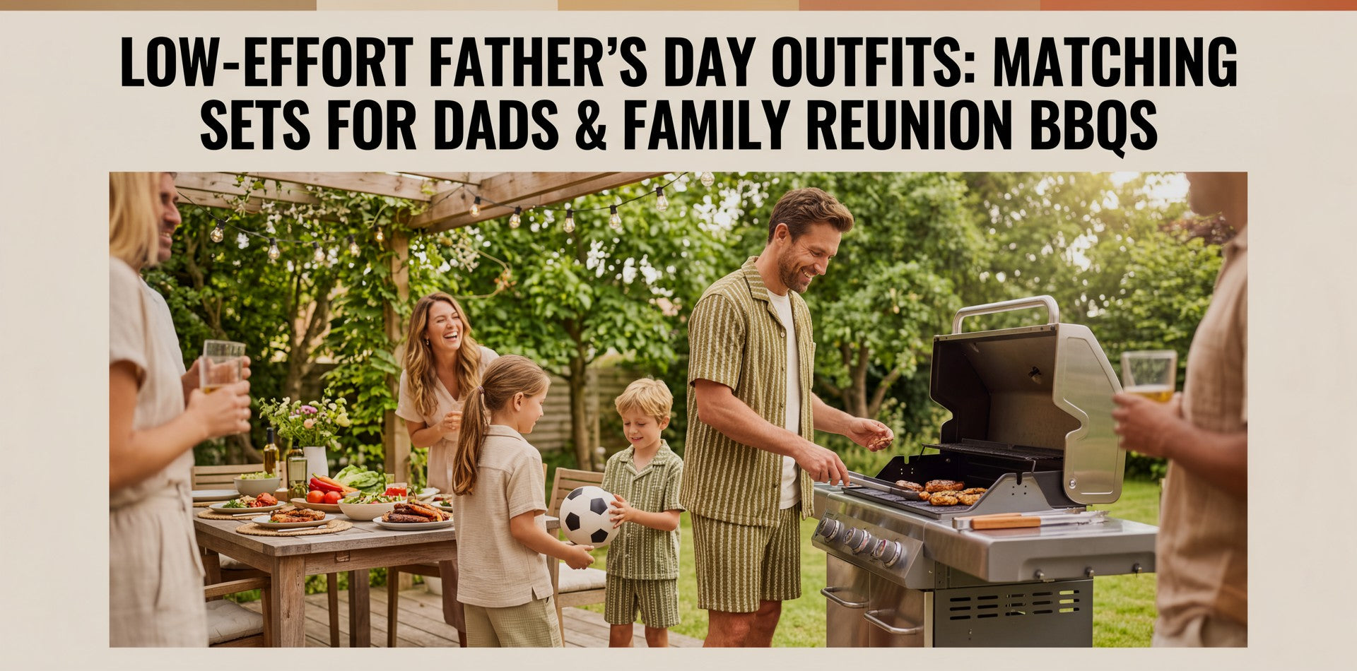 Low-Effort Father's Day Outfits: Matching Sets for Dads