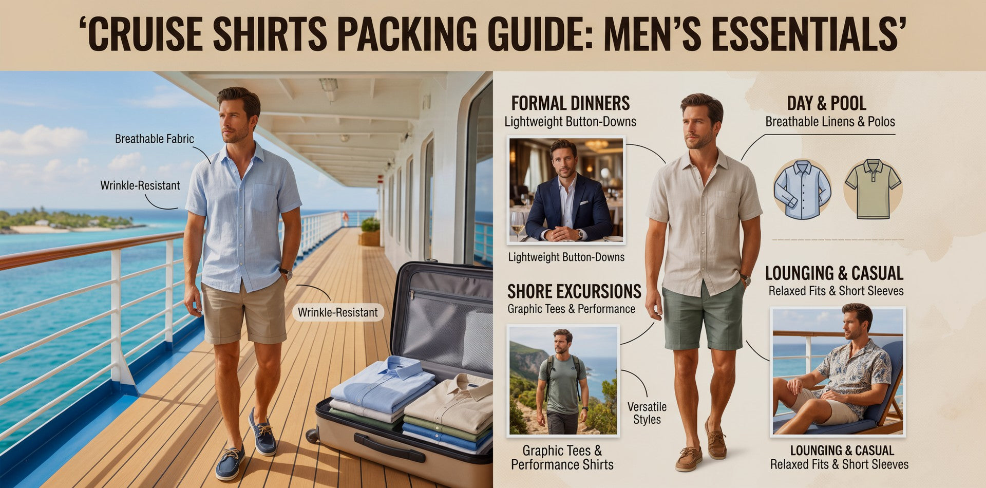 What Shirts to Pack for a Cruise: A Men's Guide