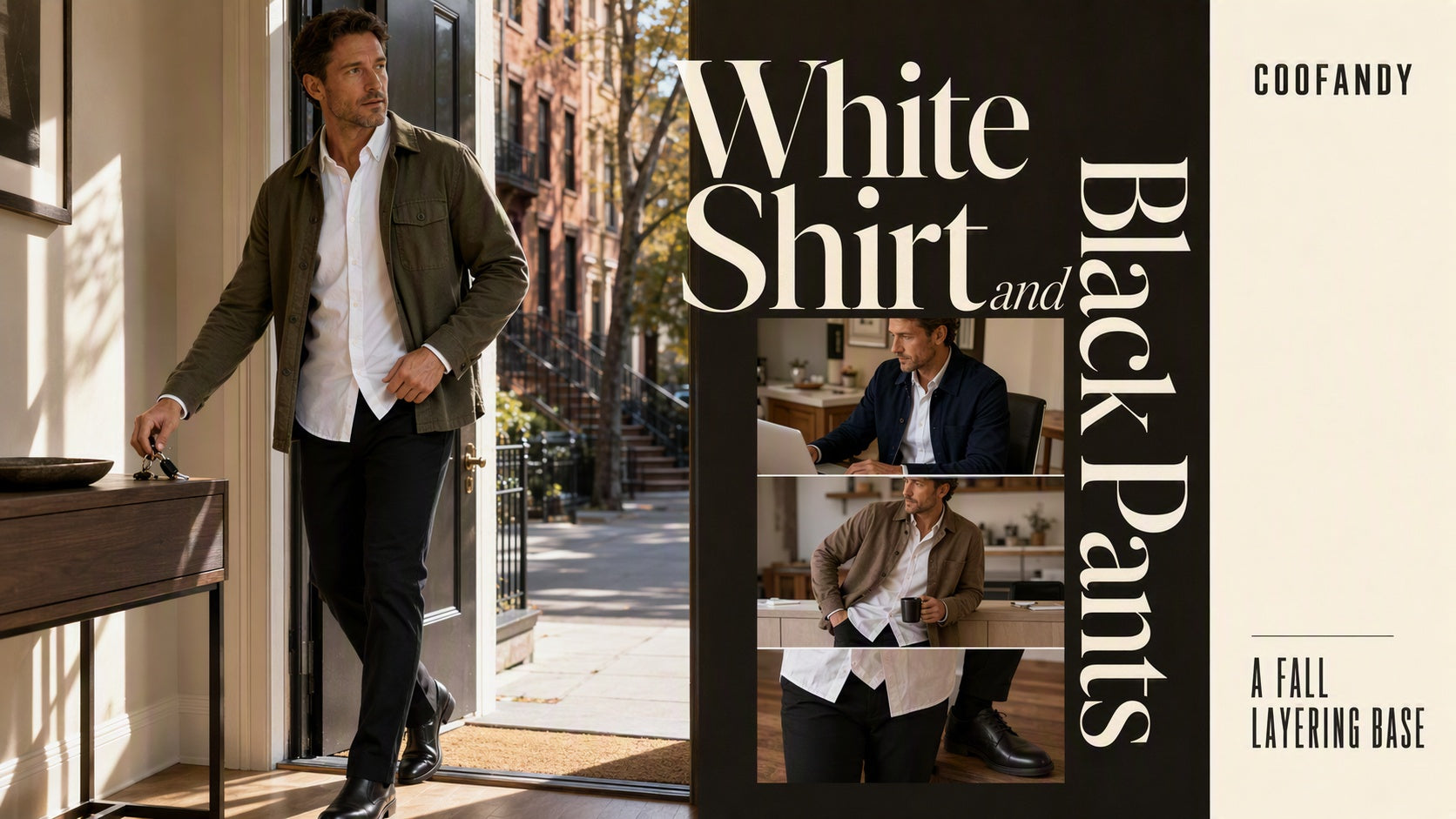 White Shirt and Black Pants: A Fall Layering Base