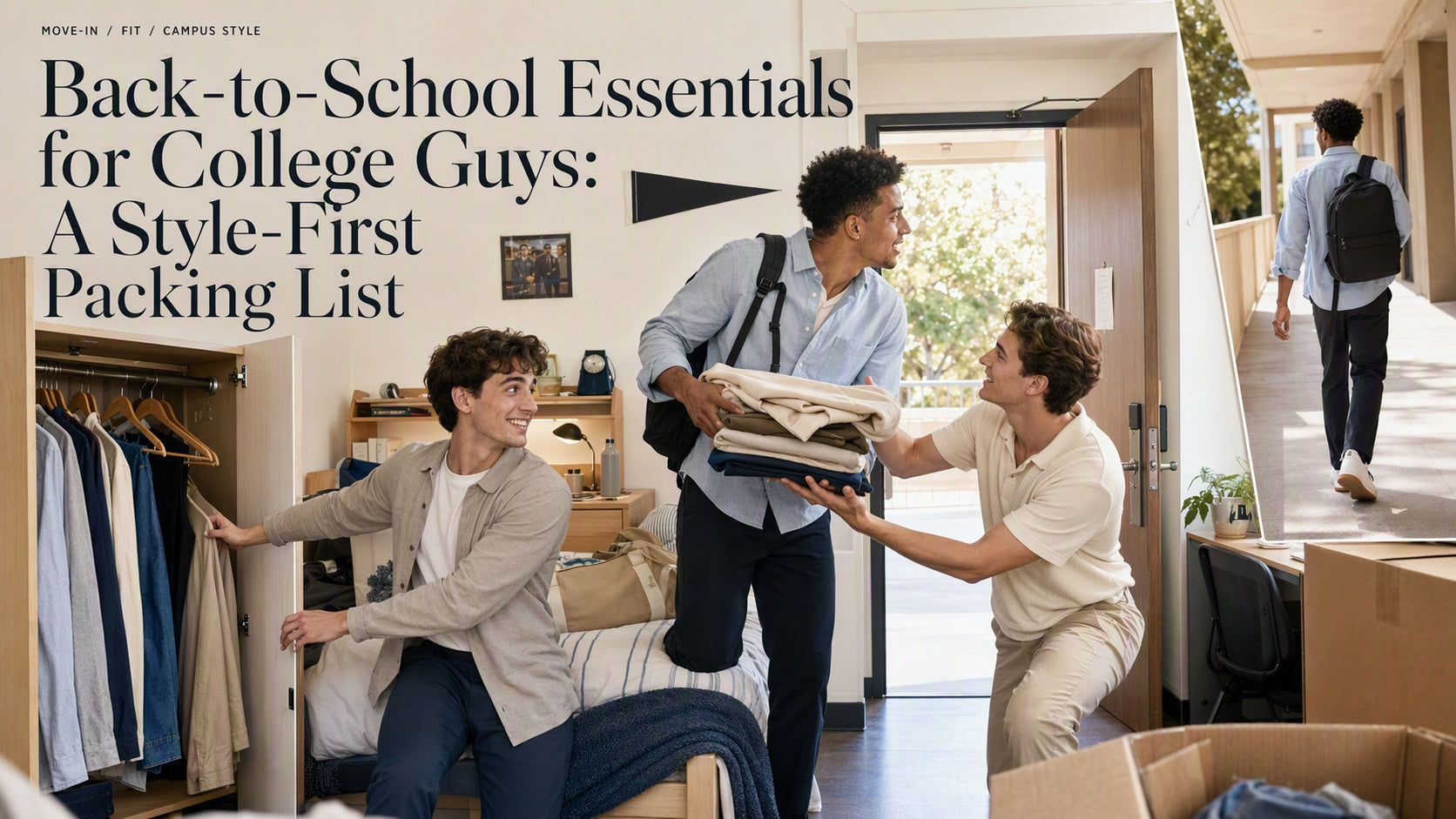Back-to-School Essentials for College Guys: A Style-First Packing List