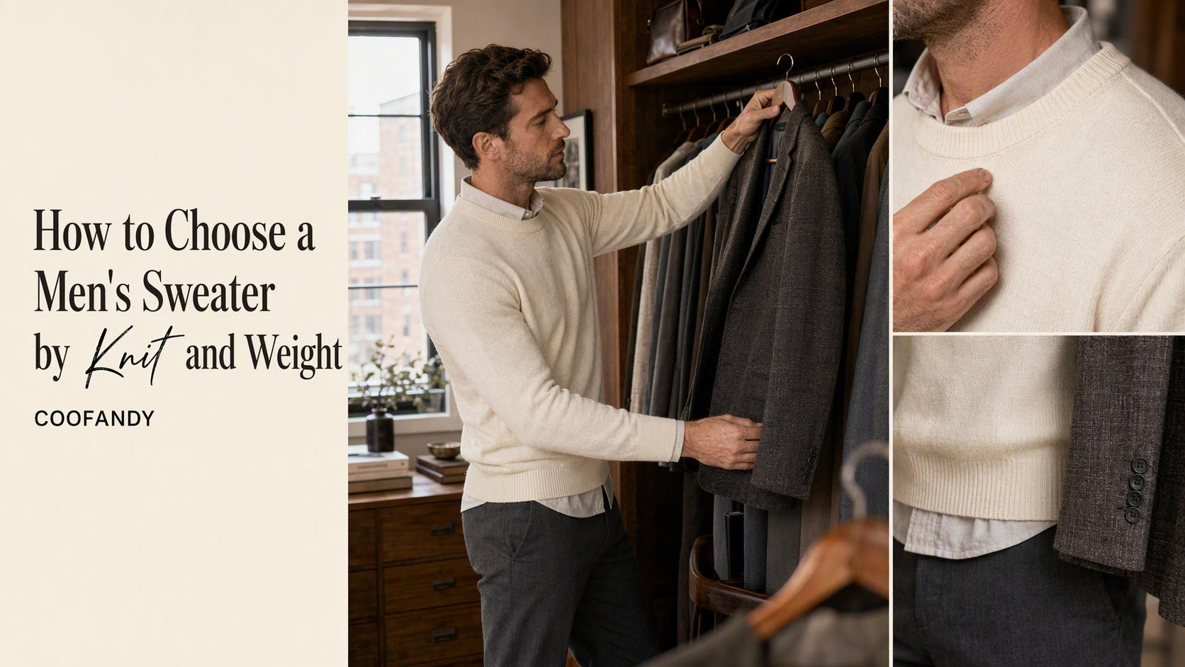 How to Choose a Men's Sweater by Knit and Weight