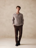 Stretchy Polo-Collor Sweater Sweaters coofandy