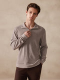 Stretchy Polo-Collor Sweater Sweaters coofandy