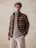 Vintage Stripe Tweed Jacket Jackets coofandy