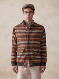Vintage Stripe Tweed Jacket Jackets coofandy