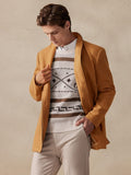 Stylish Single Breasted Tweed Coat Coat coofandy