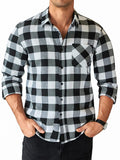 Comfort Plaid Flannel Shirts Shirts coofandy