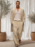 Leisure Comfy 2-Piece Outfits Sets coofandy Khaki M