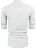 Embroidered Guayabera Linen Shirt (US Only) Shirts COOFANDY Store