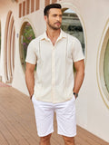 Summer Cuban Guayabera Shirt (US Only) Shirts coofandy