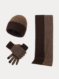 Winter Essential Warm 3-in-1 Set Accessories coofandystore Brown One Size