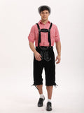 Classic Oktoberfest Costume Overalls Jumpsuit coofandy Black S