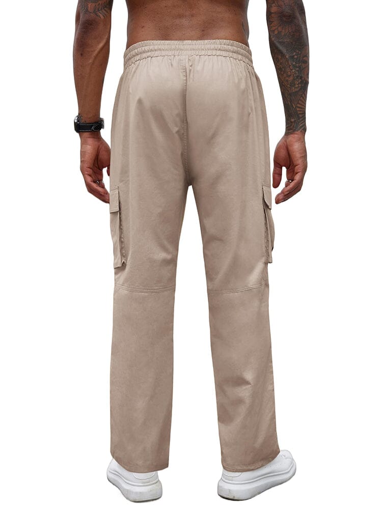 Casual Classic 100% Cotton Cargo Pants Pants coofandy 
