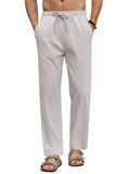 Casual Linen Blend Vacation Yoga Pants (US Only)
