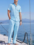 Casual Solid Holiday Linen Set (US Only) Sets coofandy