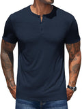 Lässiges, weiches Henley-Shirt im Basic-Stil (nur USA)