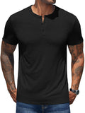 Lässiges, weiches Henley-Shirt im Basic-Stil (nur USA)