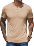 Lässiges, weiches Henley-Shirt im Basic-Stil (nur USA)