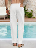 Casual Linen Blend Vacation Yoga Pants (US Only)