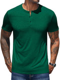 Lässiges, weiches Henley-Shirt im Basic-Stil (nur USA)