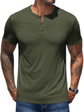 Lässiges, weiches Henley-Shirt im Basic-Stil (nur USA)