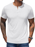 Lässiges, weiches Henley-Shirt im Basic-Stil (nur USA)