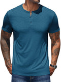 Lässiges, weiches Henley-Shirt im Basic-Stil (nur USA)
