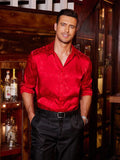 Rose Printed Dress Shirts (US Only) Shirts & Polos coofandy