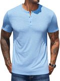 Lässiges, weiches Henley-Shirt im Basic-Stil (nur USA)