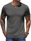 Lässiges, weiches Henley-Shirt im Basic-Stil (nur USA)