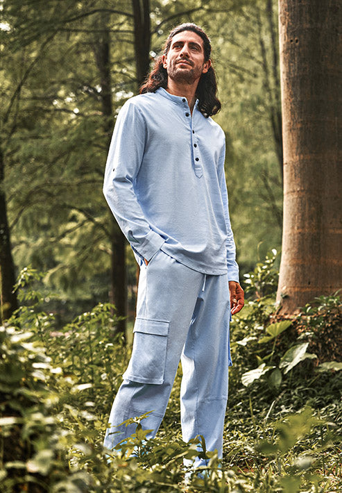 Set camicia casual in misto lino