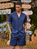 Casual Solid Beach Outfits Set (US Only) Sets coofandy