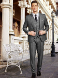 4-Piece One Button Blazer Suit Sets (US Only) Suit Set COOFANDY Store
