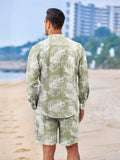 Casual 100% Cotton Graphic Shirt Sets (US Only) Beach Sets coofandy