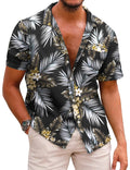 Hawaiian Floral Shirts (US Only) Shirts coofandy E- Palm Leaf S