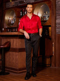 Rose Printed Dress Shirts (US Only) Shirts & Polos coofandy