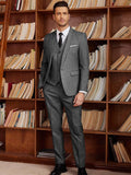 4-Piece One Button Blazer Suit Sets (US Only) Suit Set COOFANDY Store