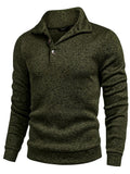 Casual Thermal Texured Knitted Sweatshirt (US Only) Sweaters coofandy Dark Grey S