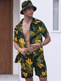Hawaiian Beach Sets with Bucket Hat (US Only) Sets coofandy
