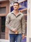 Casual Thermal Texured Knitted Sweatshirt (US Only) Sweaters coofandy