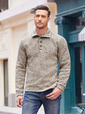 Casual Thermal Texured Knitted Sweatshirt (US Only) Sweaters coofandy