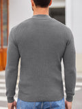 Classic Henley Collar Knit Sweater (US Only) Sweater coofandy