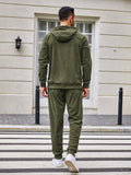 Casual Sports Hoodie Jogging Sweatsuit (US Only)