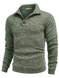 Casual Thermal Texured Knitted Sweatshirt (US Only) Sweaters coofandy Forest Green S